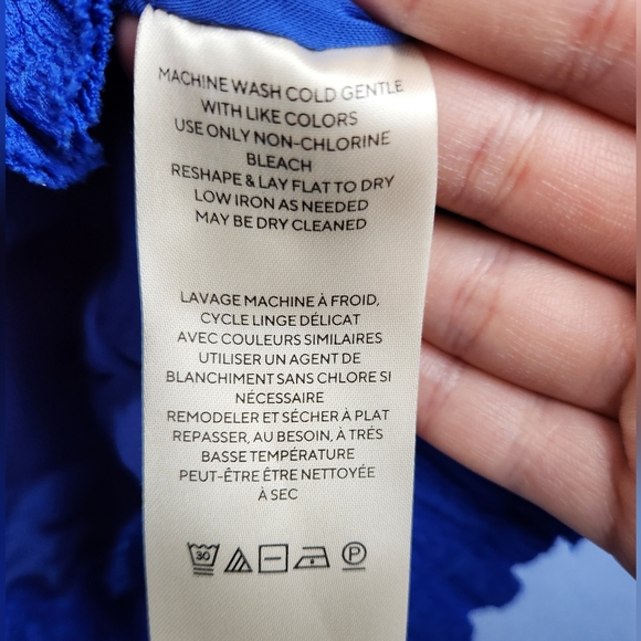 Free People Blue Crop Top - Picture 5 of 6